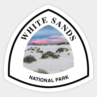 White Sands National Park trail marker Sticker